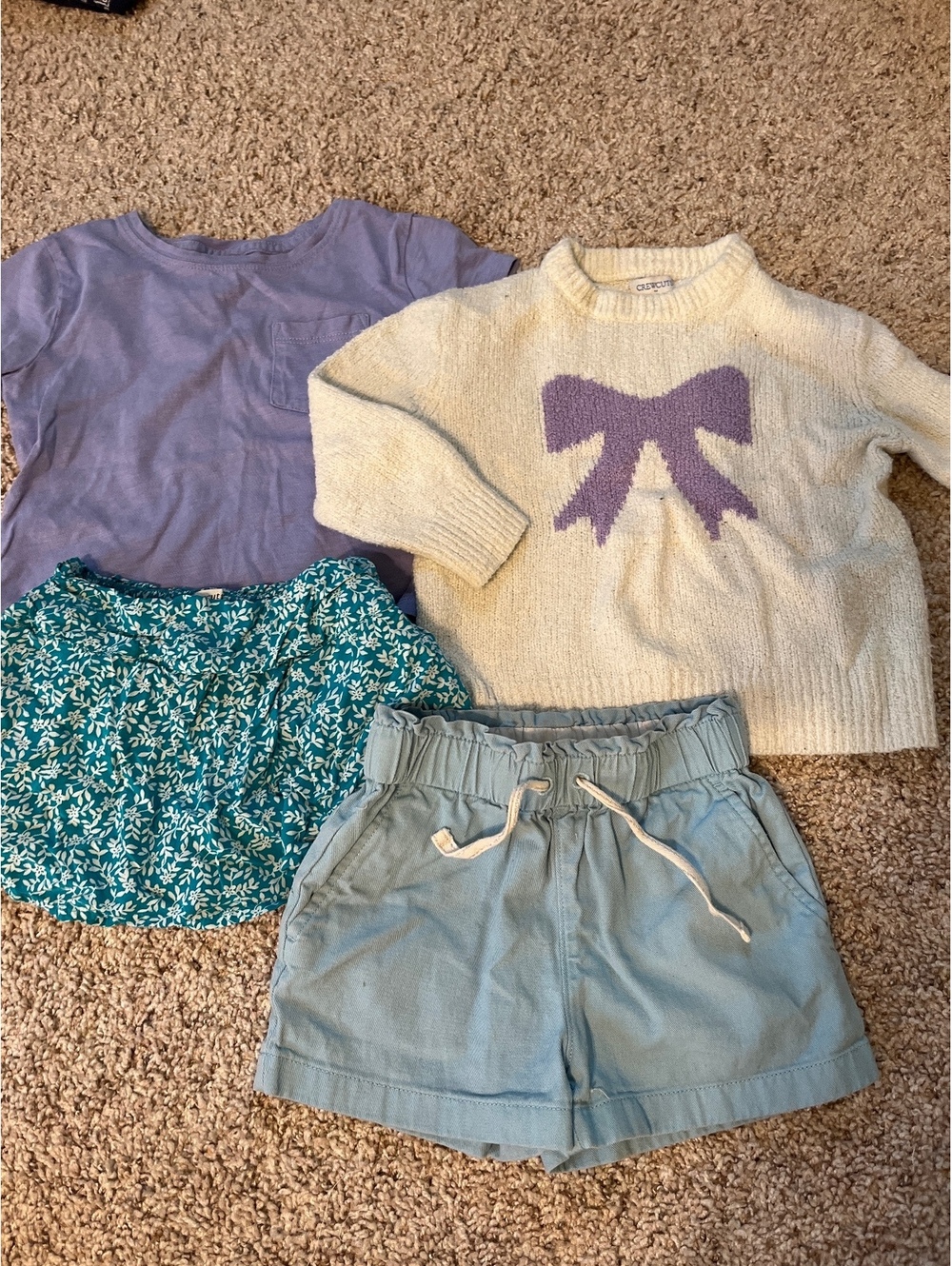 Crewcuts Girls 4-Piece Clothing Set Size 2-3 Years